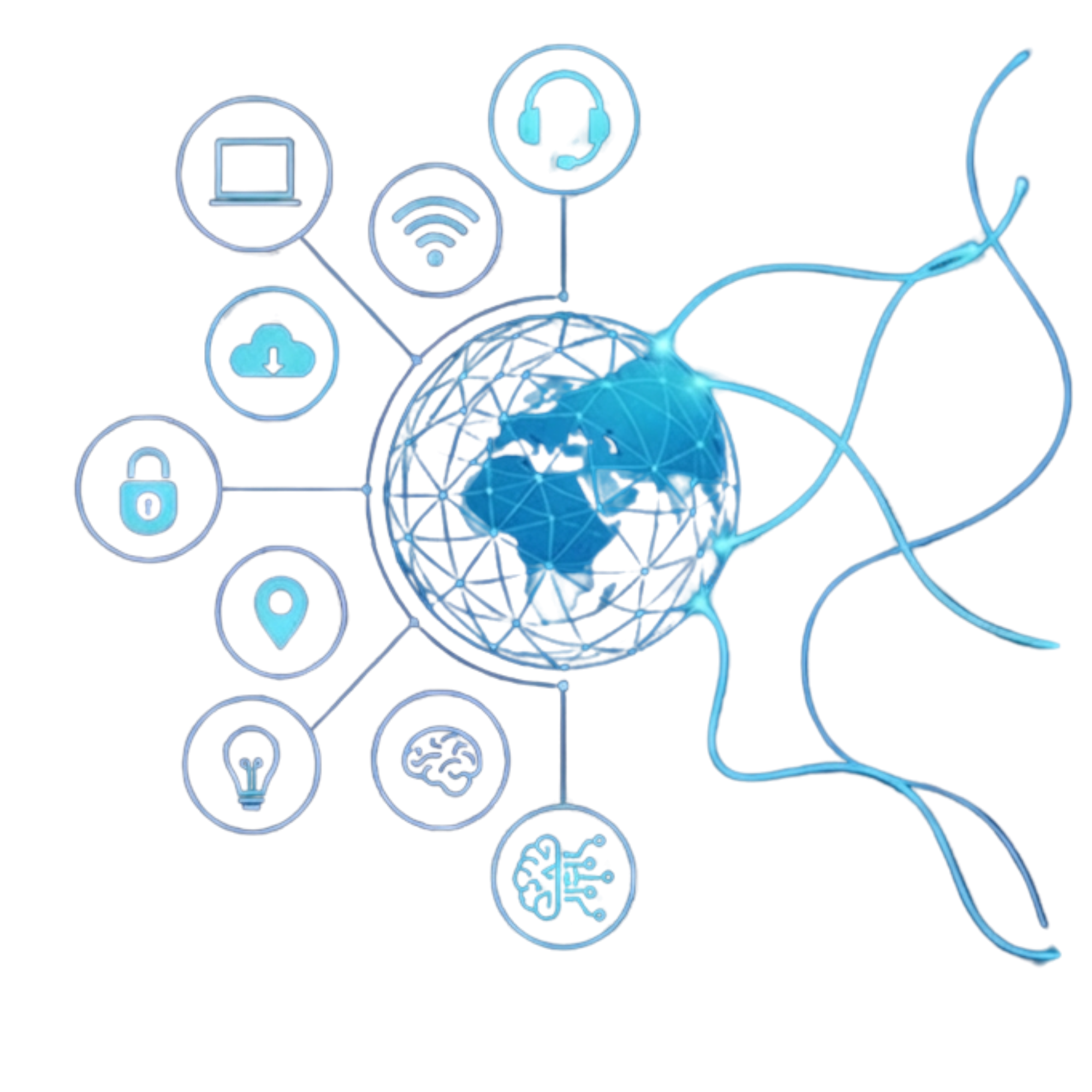 IT and digital services technology diagram